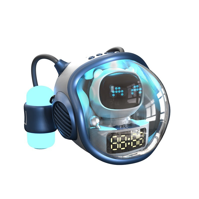 Intelligent AI Voice Dialogue Rhythm Ambience Light Subwoofer Spaceship Bluetooth Audio