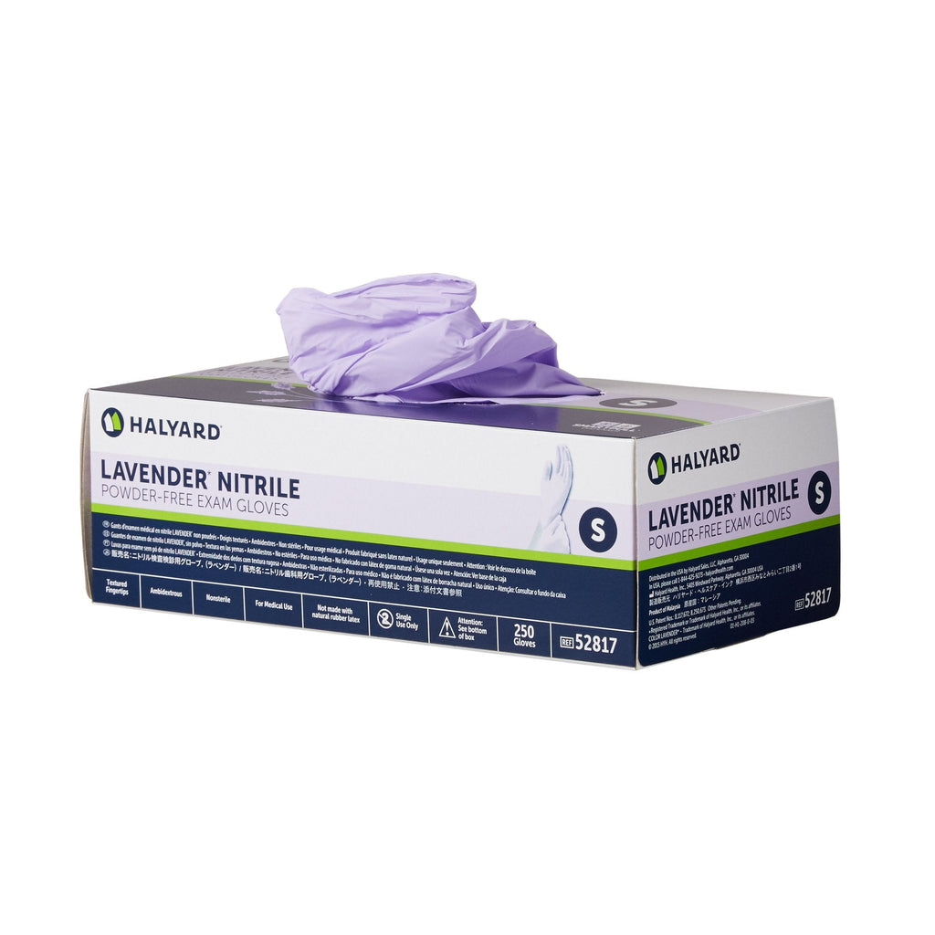 Halyard™ Lavender™ Nitrile Exam Glove, Small 52817
