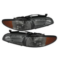 SPYDER Xtune Pontiac Grand Prix 97-03 Crystal Headlights w/ Amber Corner Lights HD-JH-PGPRIX-SET-AM-SM 9023330
