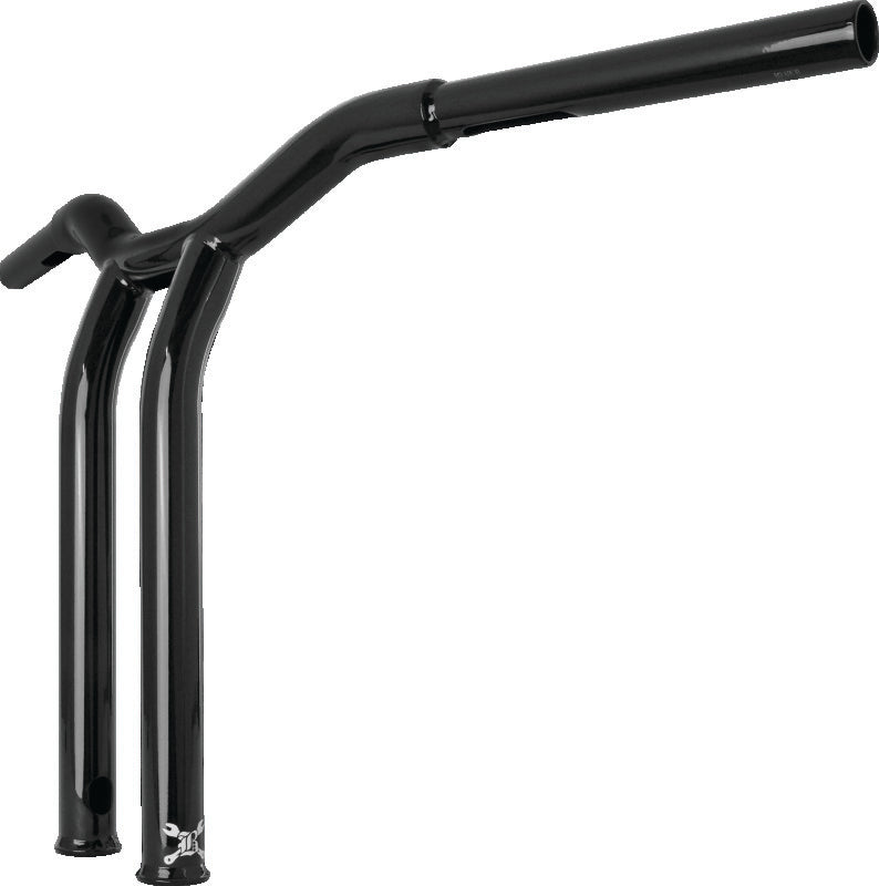 Burly Brand Dominator Raked Bar 14in - Gloss Black B12-6053B