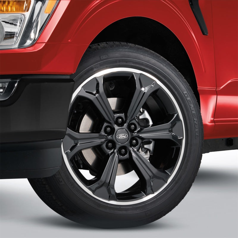 Ford Racing 15-23 F-150 22in Wheel Kit - Black w/Machined Face M-1007K-S2295B