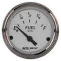 AutoMeter Gauge Fuel Level 2-1/16in. 240 Ohm(e) to 33 Ohm(f) Elec American Platinum 1906