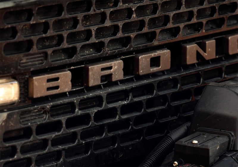 Ford Racing 2021+ Bronco Grille Lettering Overlay Kit - Bronze M-1447-BLBR
