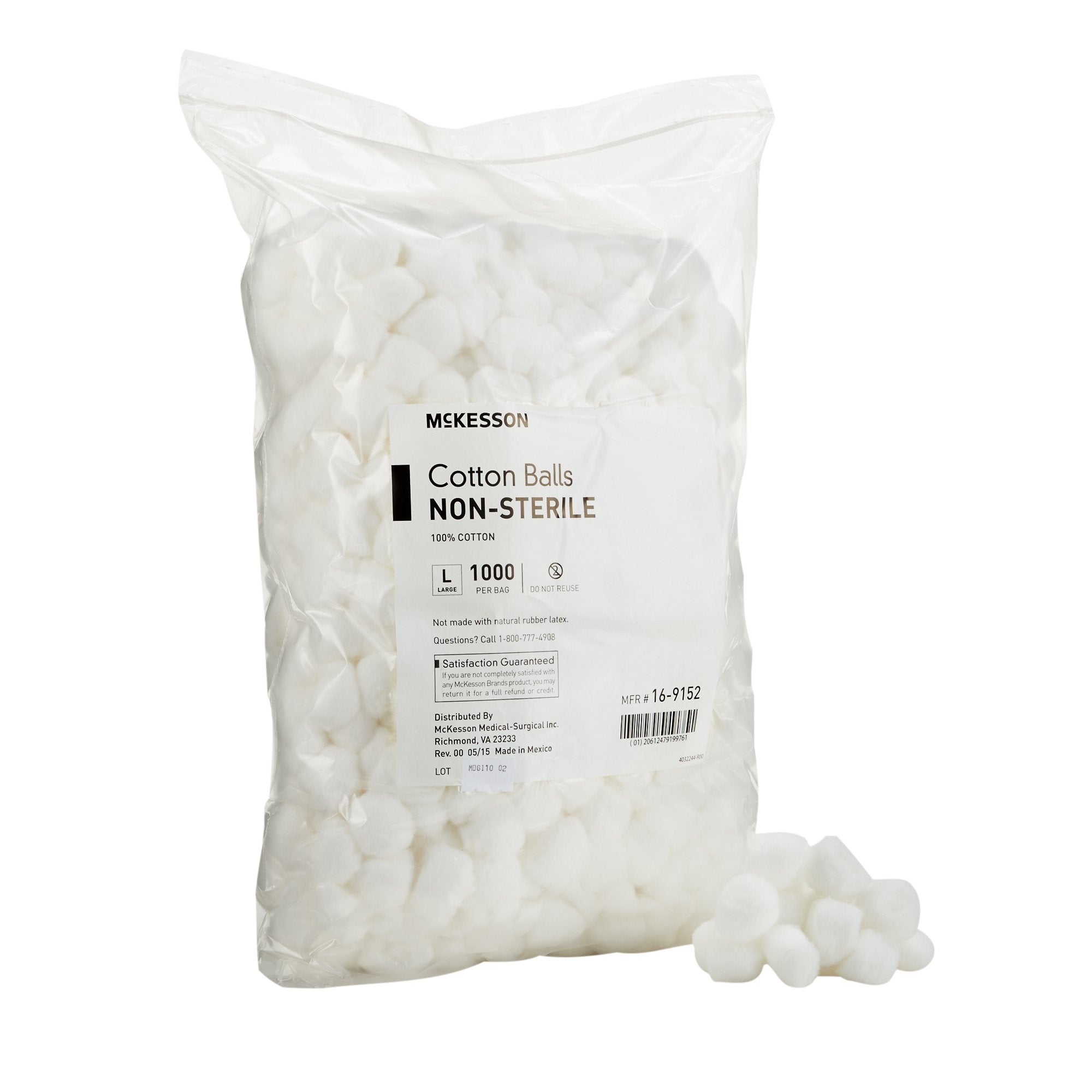 McKesson Nonsterile Cotton Balls, Large 16-9152