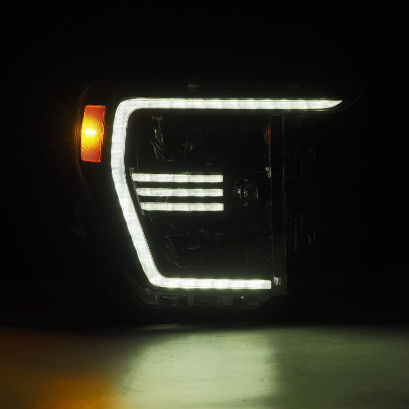 AlphaRex 21-22 Ford F150 PRO-Series Projector headlights Alpha-Black w/Activ Light/Seq Signal 880294 *Discontinued