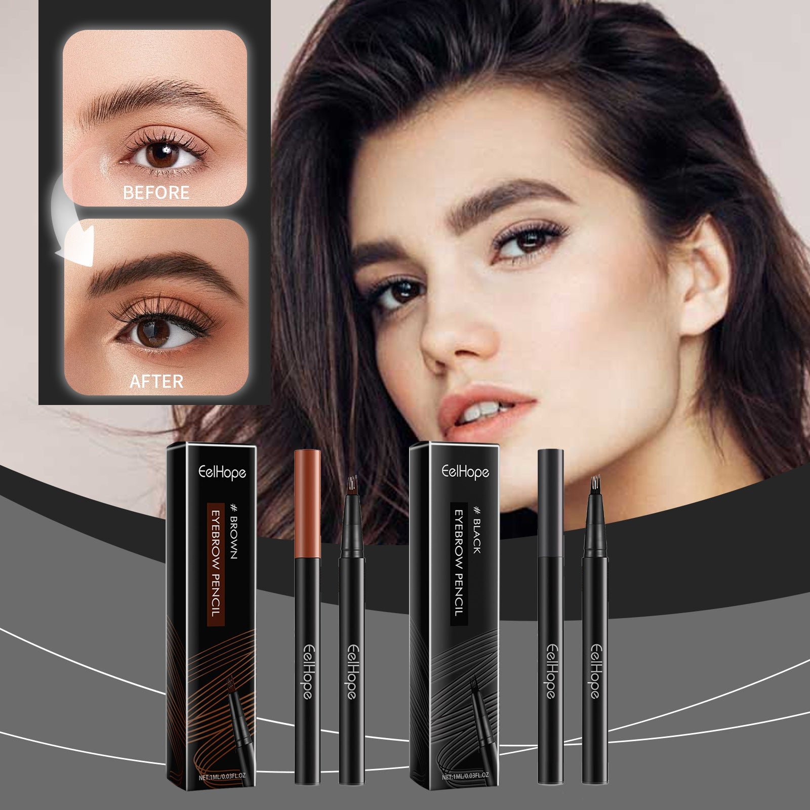 Wild Decoration Exquisite Easy To Use Not Smudge Shaping Eyebrow Pencil
