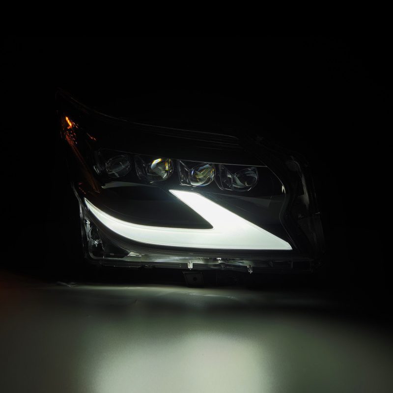 AlphaRex 14-19 Lexus GX460 (Non-AFS) NOVA LED Proj Headlights Alpha Black w/Activ Light/Seq Signal 880301 *Discontinued