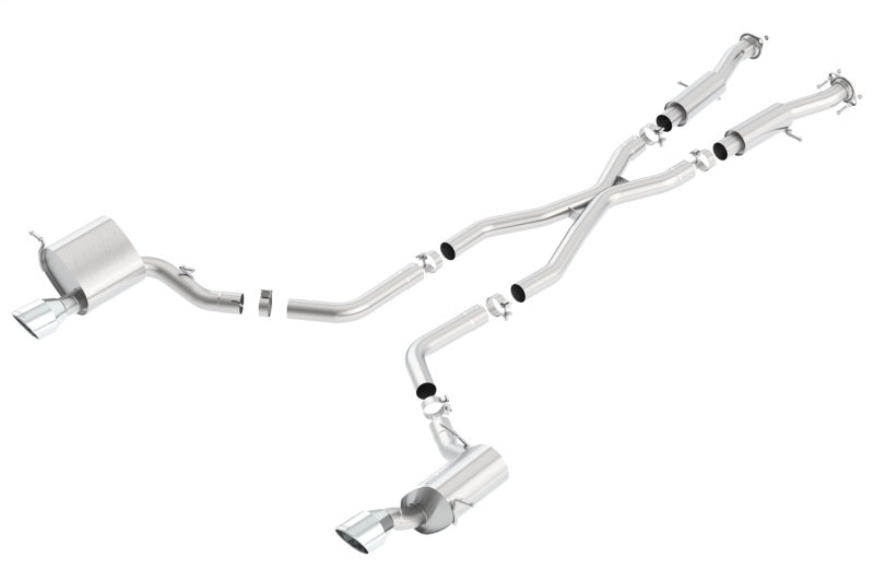 Borla 2015 Jeep Grand Cherokee SRT8 ATAK Dual Round Rolled Exit Catback Exhaust 140633