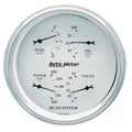 AutoMeter Gauge Quad 5in. 0 Ohm(e) to 90 Ohm(f)Elec Old Tyme White 1619