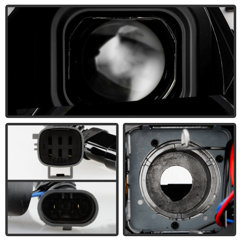 SPYDER 11-13 Dodge Durango (HID Model Only) Projector Headlights - Black PRO-YD-DDU11HIDSI-BK 5088680