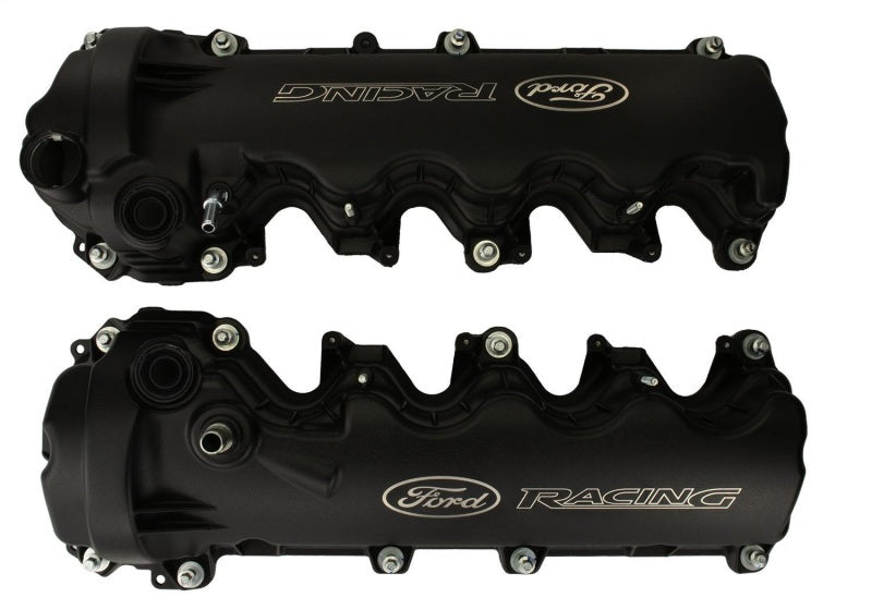 Ford 4.6L 3-Valve V/C Black Powder Coated w/Logo FRDM6582-FR3VBLK