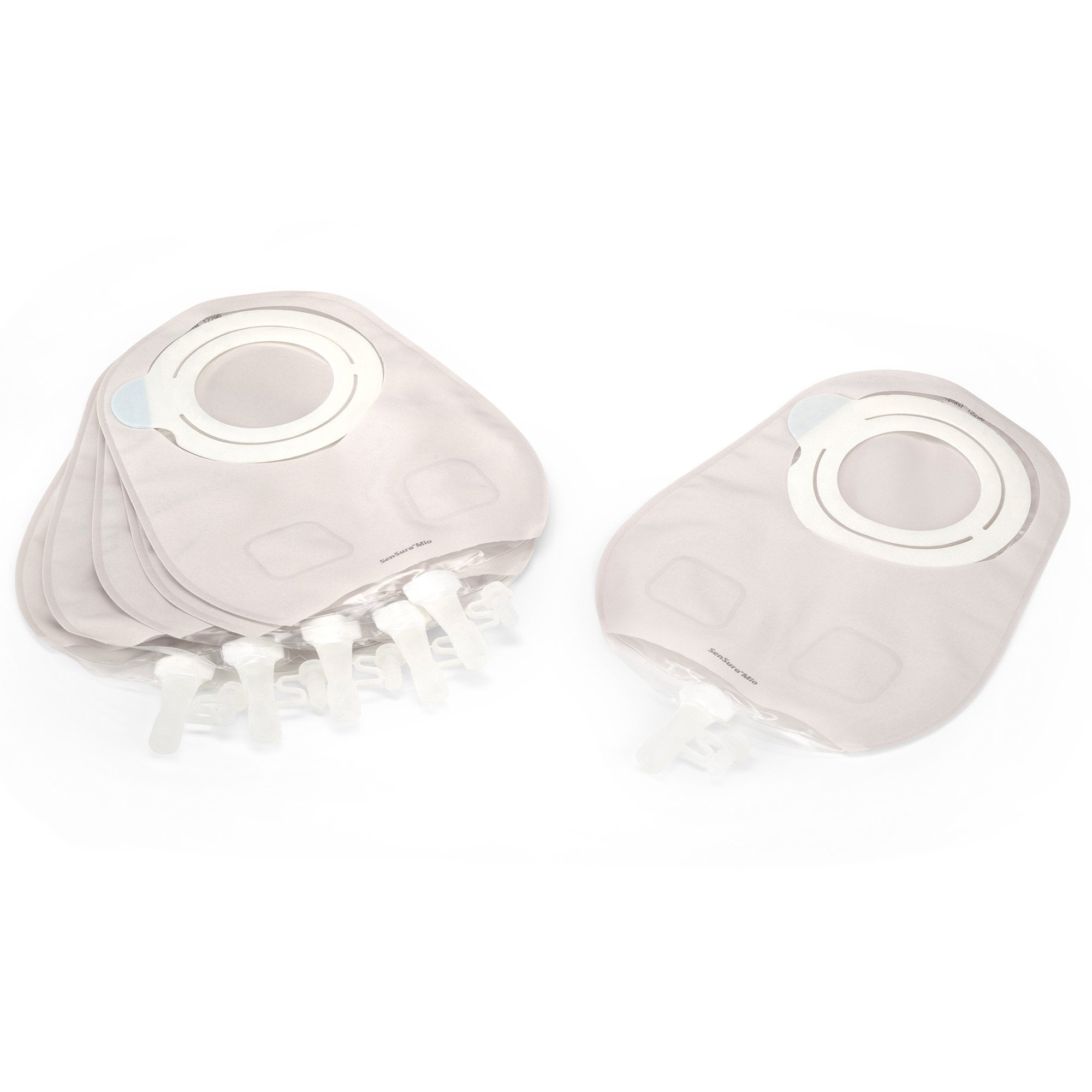 SenSura® Mio Flex 2-Piece Transparent Urostomy Pouch, Green Match 12292