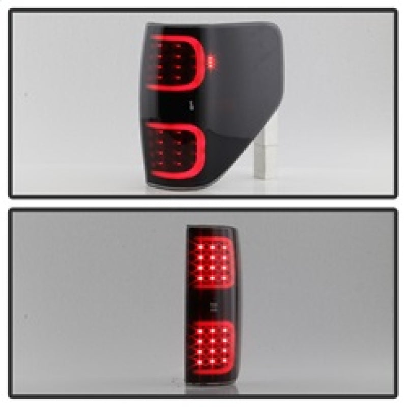 SPYDER xTune Ford F150 09-14 LED Tail Lights - Black ALT-ON-FF15009-LBLED-BSM 9038495