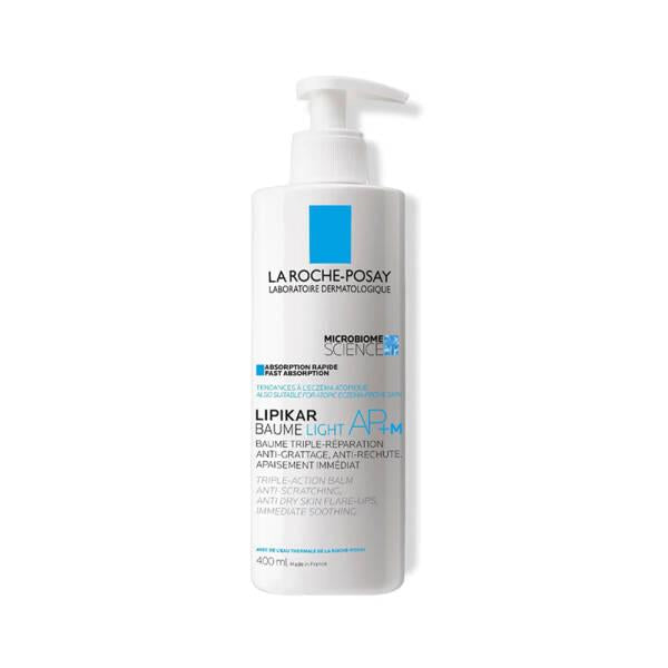 La Roche-Posay Lipikar Baume Light AP+M: Soothing Moisturizing Balm for Dry, Sensitive, Eczema-Prone Skin - 400ml Non-Greasy Relief