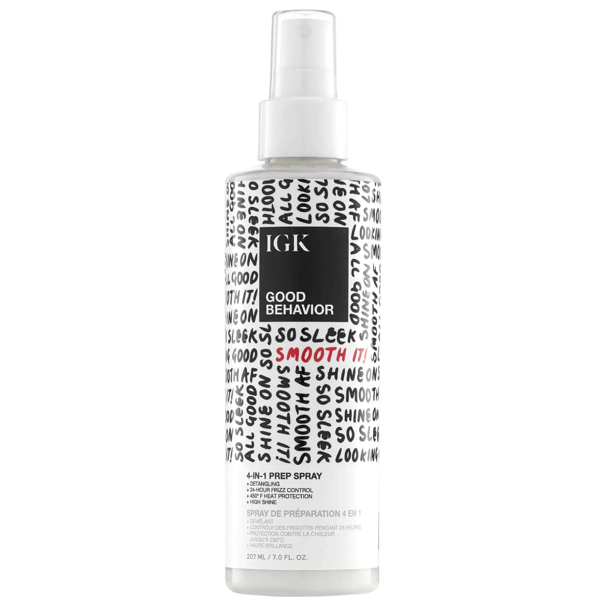Good Behavior 4-in-1 Prep Spray - Vegan Hair Prep Spray for Frizz Control & Heat Protection