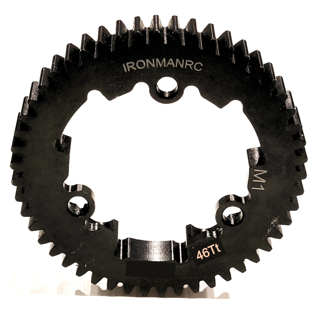 IRonManRc Traxxas MAXX V2 V1 46T Hardened Steel Spur Gear MOD-1