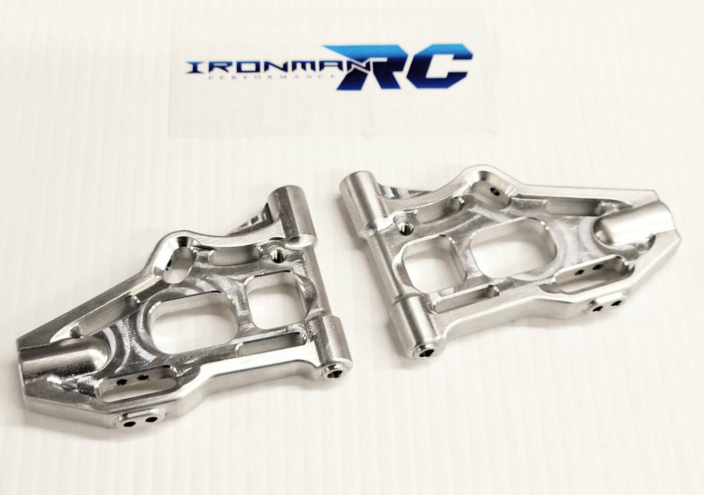 IRonManRc Hobao Vte2 Front Aluminum Lower A-Arms * BILLET CHROME *