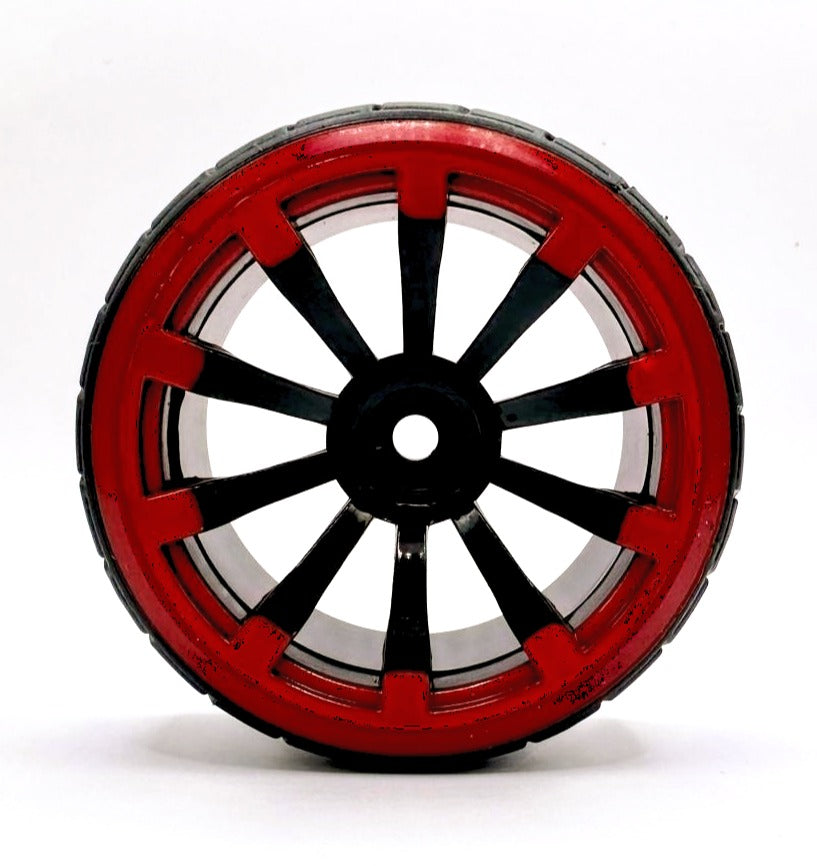 IRonManRc 1/10 DRIFT WHEELS W/ HARD TIRES * BBS MAMBAS * 4 PACK