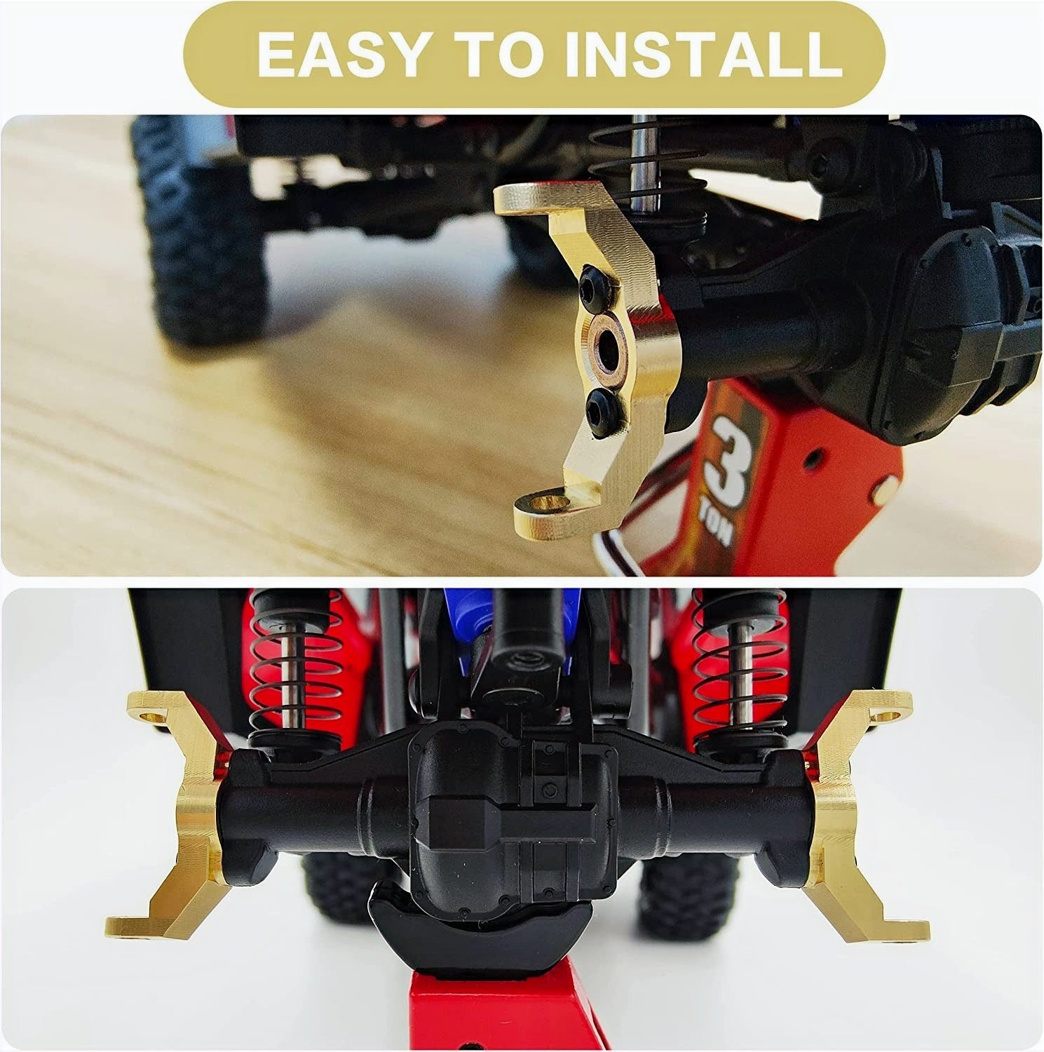 IRonManRc TRX4M 1/18 Scale Brass C Mount Hubs