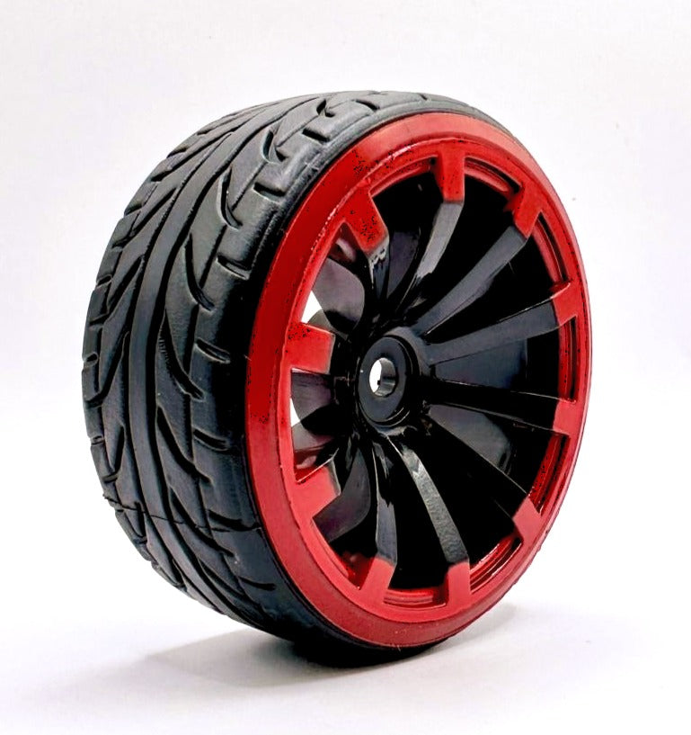 IRonManRc 1/10 DRIFT WHEELS W/ HARD TIRES * BBS MAMBAS * 4 PACK