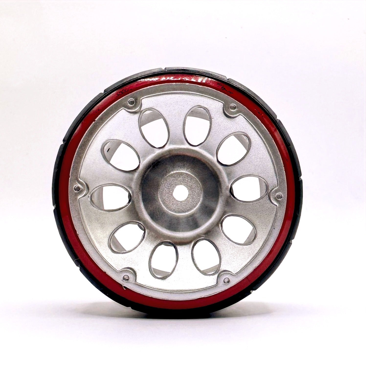 IRonManRc 1/10 DRIFT WHEELS W/ HARD TIRES GREY BBM REDLINES