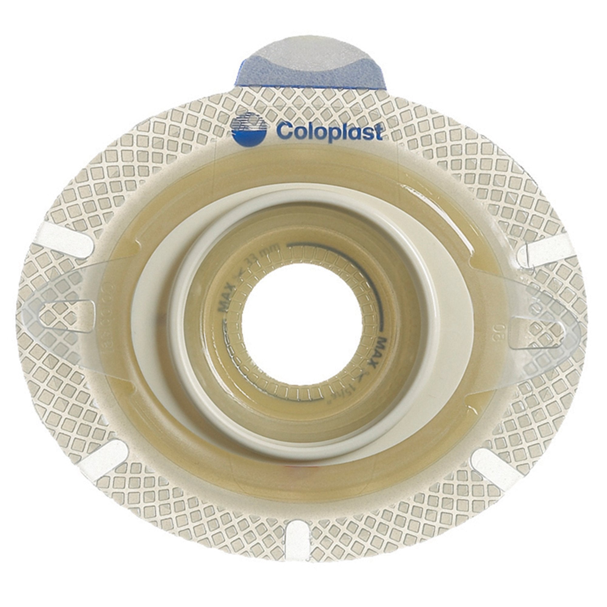 SenSura® Click Xpro Flat Ostomy Barrier, Trim to fit 10 – 35 mm, Green 10015