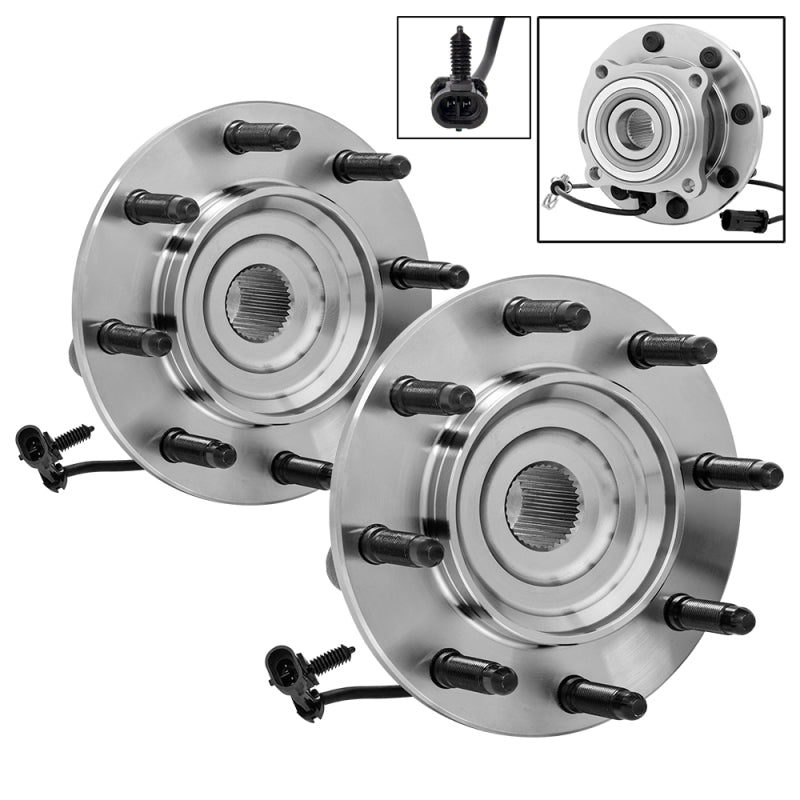 SPYDER xTune Wheel Bearing and Hub 4WD Chevy Silverado 3500 01-07 - Front Left and Right BH-515088-88 9939563