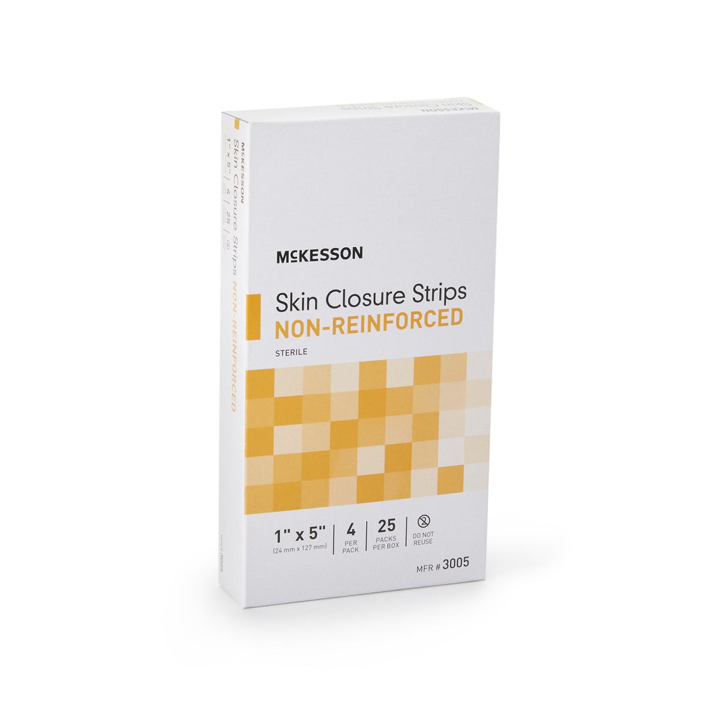 McKesson Non-Reinforced Skin Closure Strip, 1 x 5 Inch 3005
