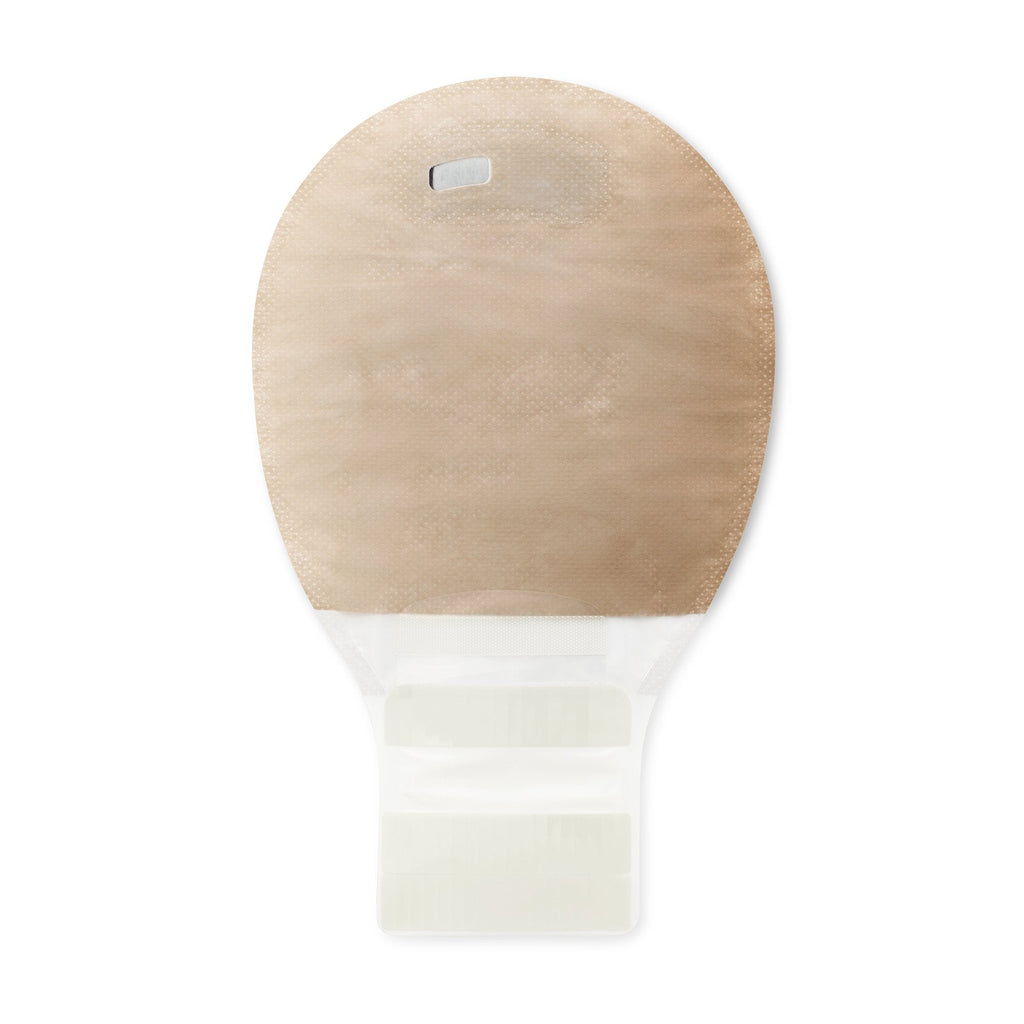 New Image™ Two-Piece Beige Ostomy Pouch, Pre-cut to Fit 44 mm, Green Match 18282