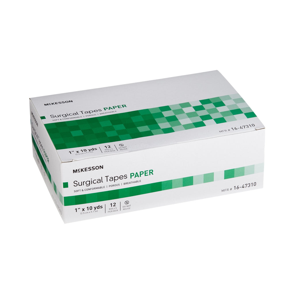 McKesson Paper Medical Tape, 1 Inch x 10 Yard, White 16-47310