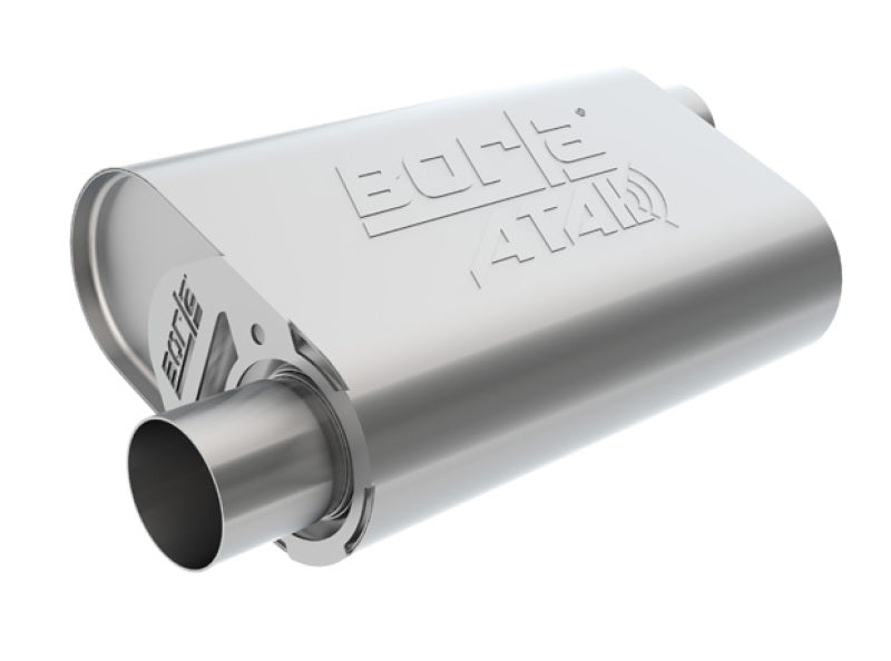 Borla CrateMuffler BB Mopar 383/413/426/440 ATAK 2.5in Offset/Offset 14inx4.35inx9in Oval Muffler 400943