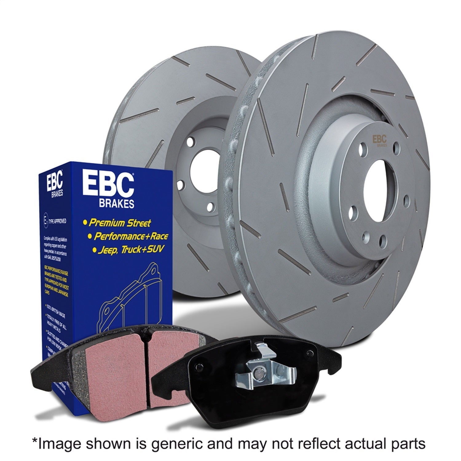 EBC Brakes - S2 Kits Greenstuff 2000 And USR Rotors - S2KF1030 - PhishStones Products