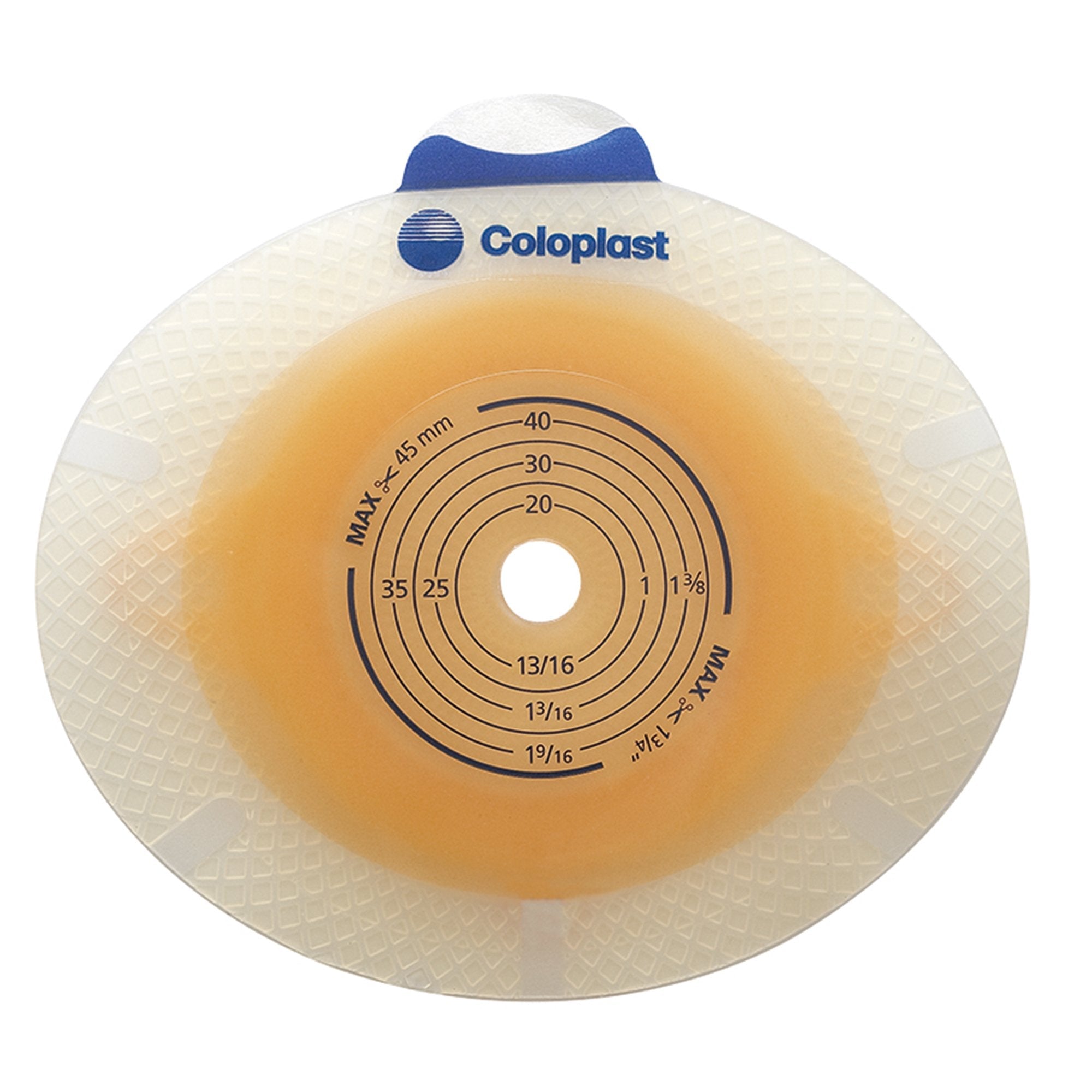 SenSura Click Flat Ostomy Barrier, 35 mm Stoma Opening, Red Match 10023