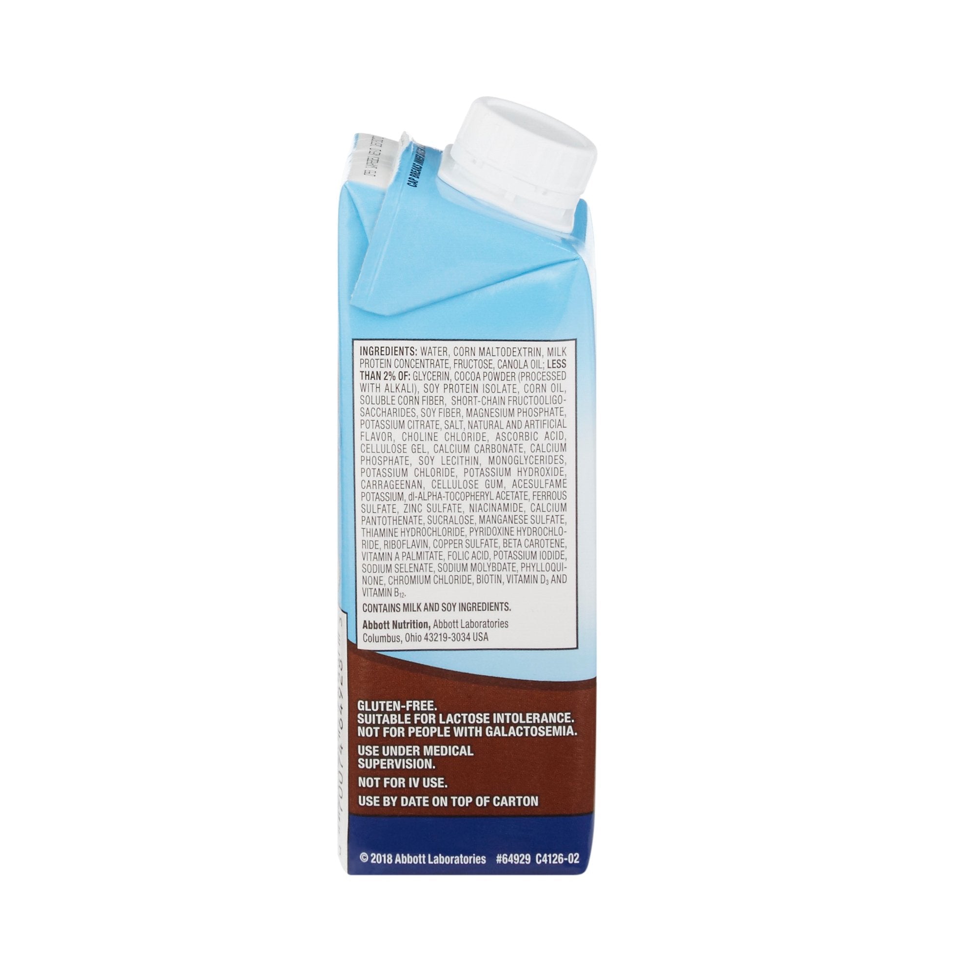 Glucerna® Chocolate Therapeutic Nutrition Shake, 8-ounce carton 64929
