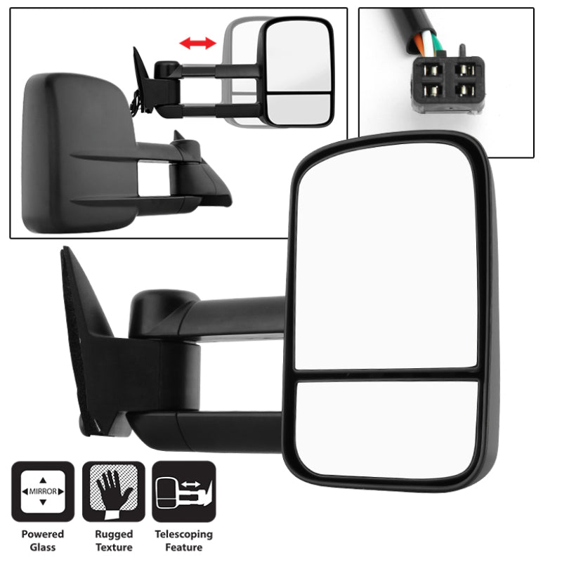 SPYDER Xtune Chevy C10 88-98 Manual Extendable Power Adjust Mirror Right MIR-CCK88-PW-R 9932885