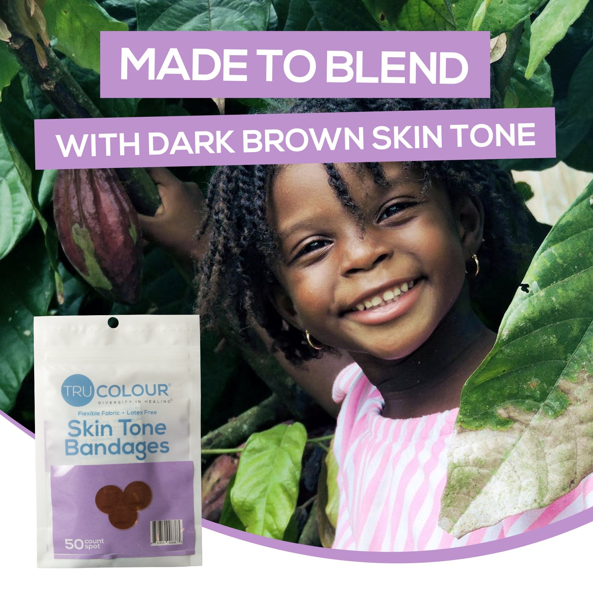 TruColour® Dark Brown Adhesive Strip, Spot TCB-PDOT