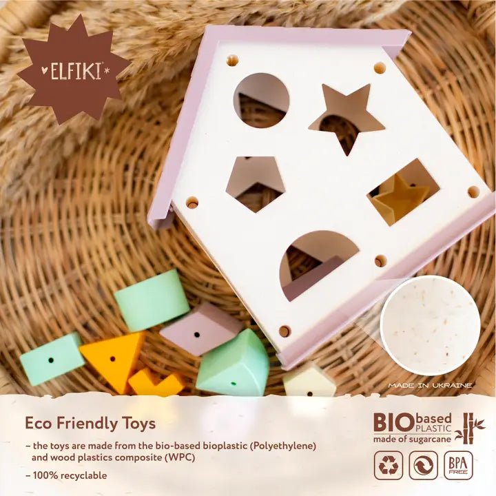 Eco Shape Sorter Magic House, Elfiki - PhishStones Products