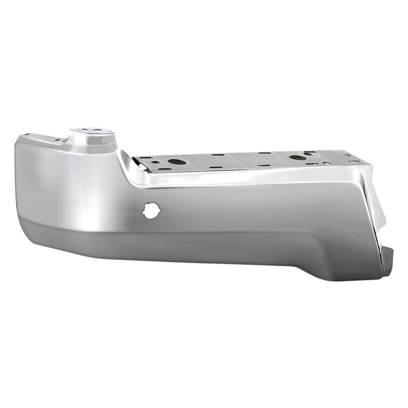 SPYDER XTune 17-19 Ford F250/ F350 Rear Left Bumper Cap End w/ Sensor Hole - Chrome RB-FF25017-BEWS-L 9048999