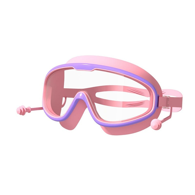 Goggles Large Frame Waterproof Non-fogging Swimming Glasses