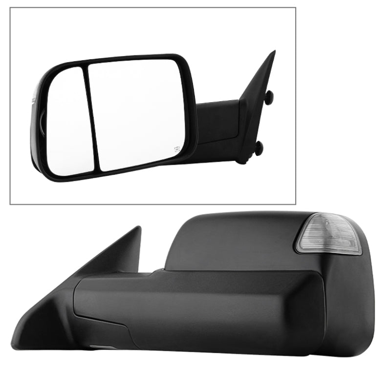 SPYDER Xtune Dodge Ram 1500 09-12 Extendable Heated Adjust Mirror Black HoUSing Left MIR-DRAM09S-PWH-L 9935596