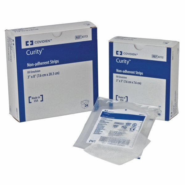 Curity™ Oil Emulsion Impregnated Dressing, 3 x 8 Inch 6115-
