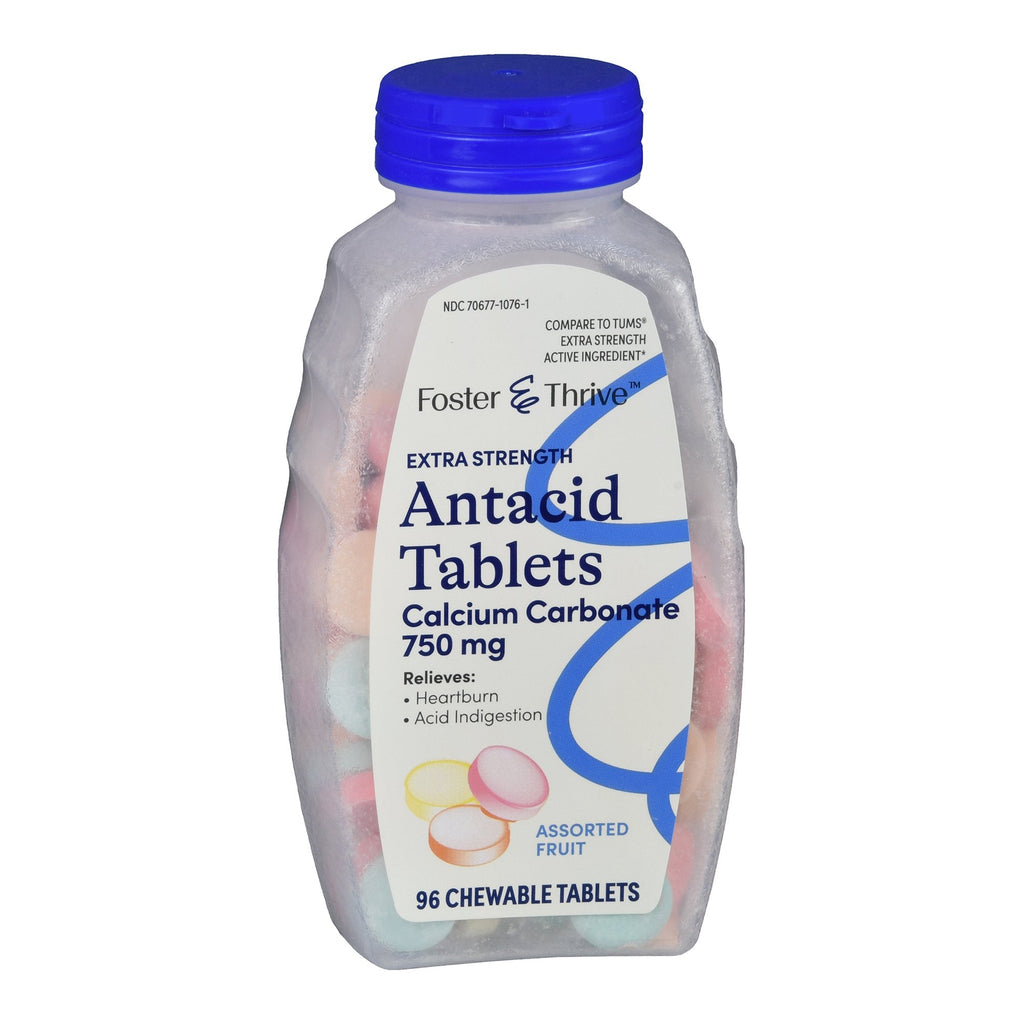 Foster & Thrive™ Extra Strength Antacid Calcium Carbonate Chewable Tablet, Fruit 70677107601