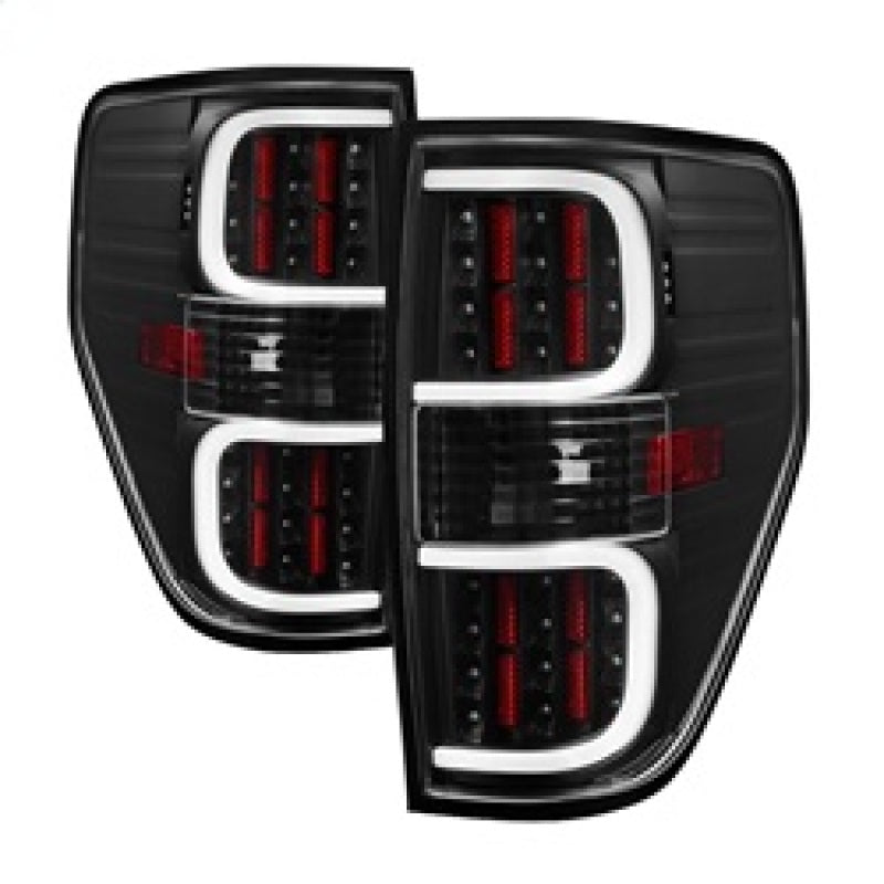 SPYDER xTune Ford F150 09-14 LED Tail Lights - Black ALT-ON-FF15009-LBLED-BK 5082169