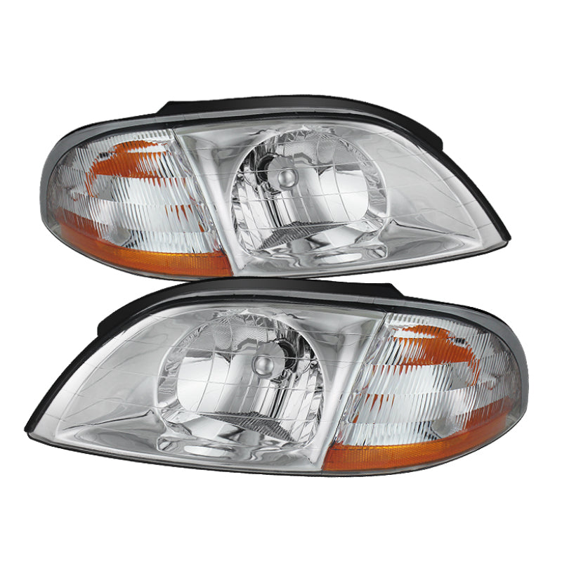 SPYDER Xtune Ford Windstar 99-03 Crystal Headlights Chrome HD-JH-FWIN99-AM-C 9025457