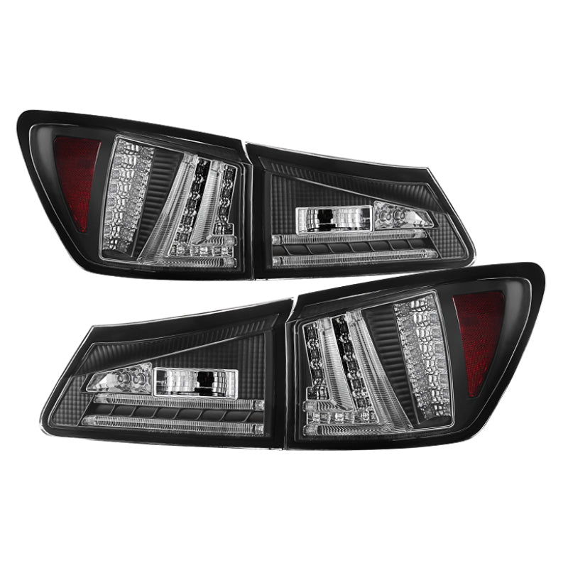 SPYDER Lexus IS250 06-08 LED Tail Lights Black ALT-YD-LIS06-LED-BK 5080783