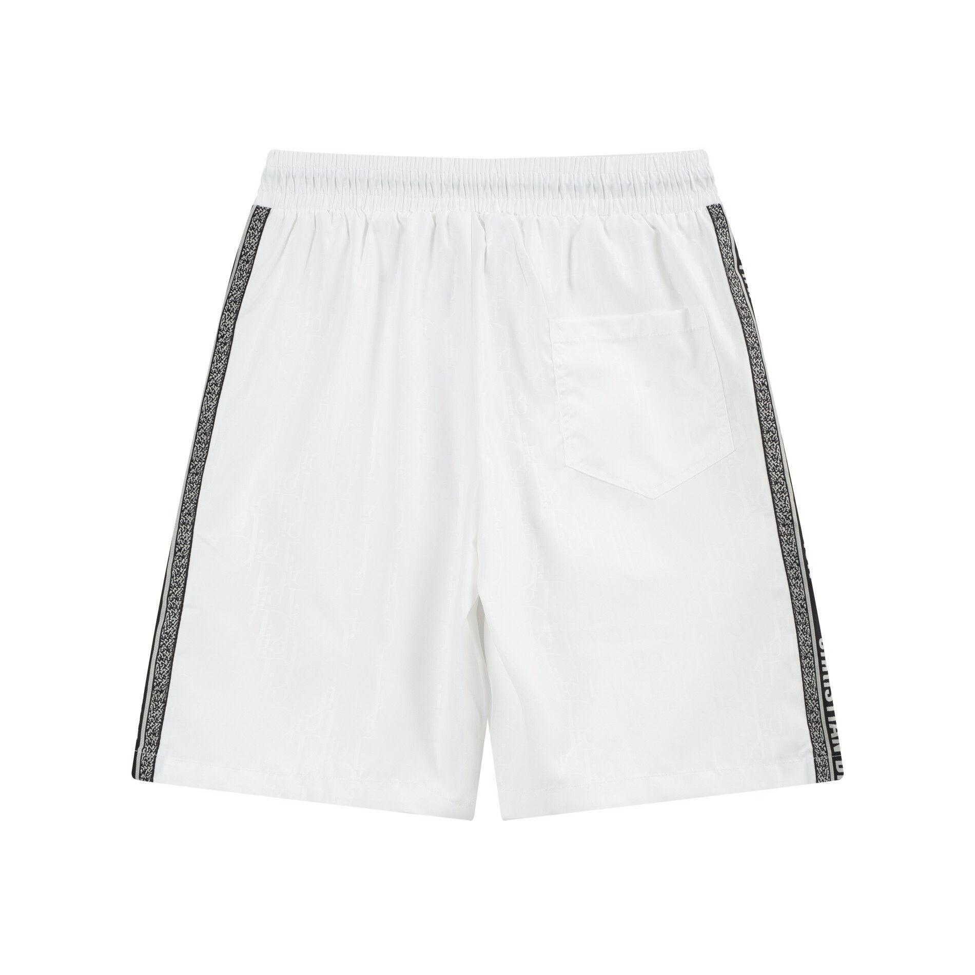 Dior Knit Basketball Shorts 'White/Black'