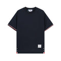 Thom Browne T-Shirt Without Collar 'Blue'