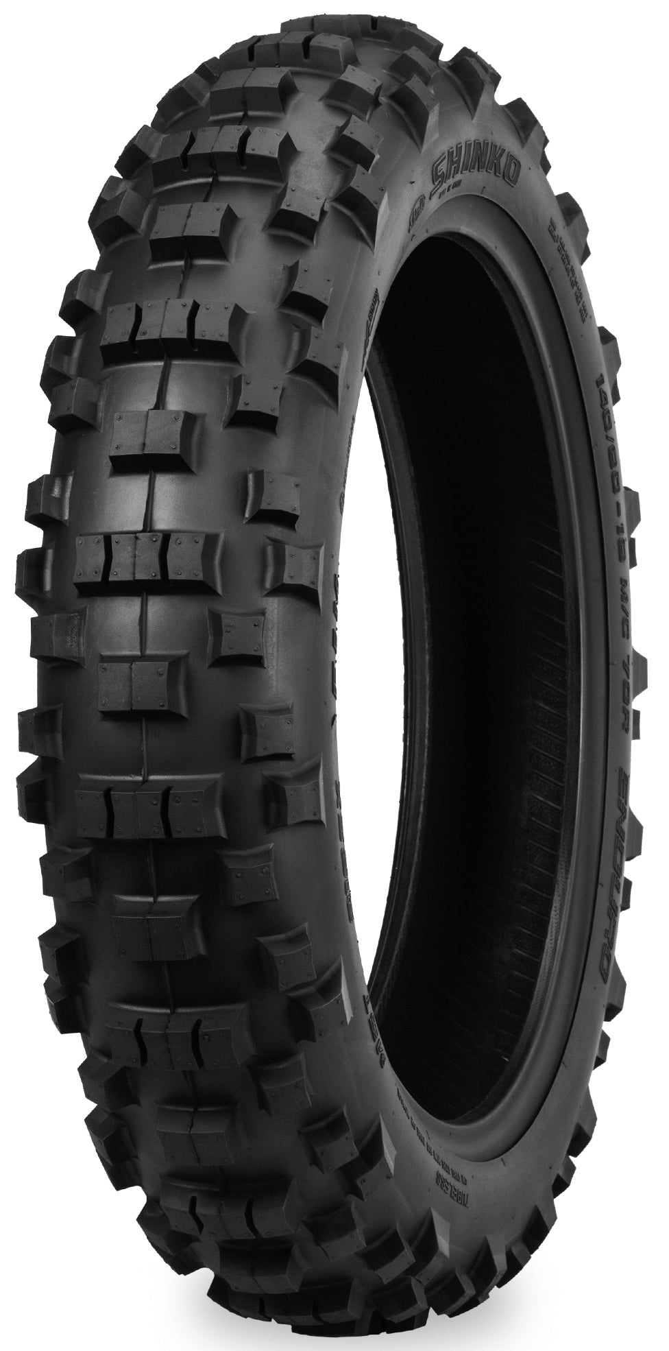 SHINKO, Shinko 87-4742 Tire 216MX Series Rear 110/100-18 64R Bias TT for Off-Road Performance