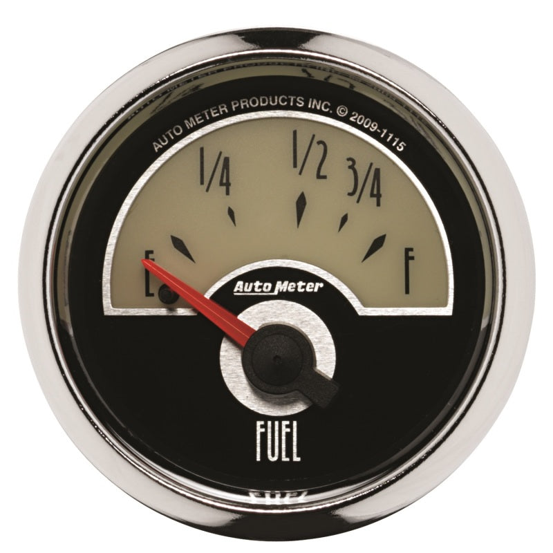 AutoMeter Gauge Fuel Level 2-1/16in. 73 Ohm(e) to 10 Ohm(f) Elec Cruiser 1115