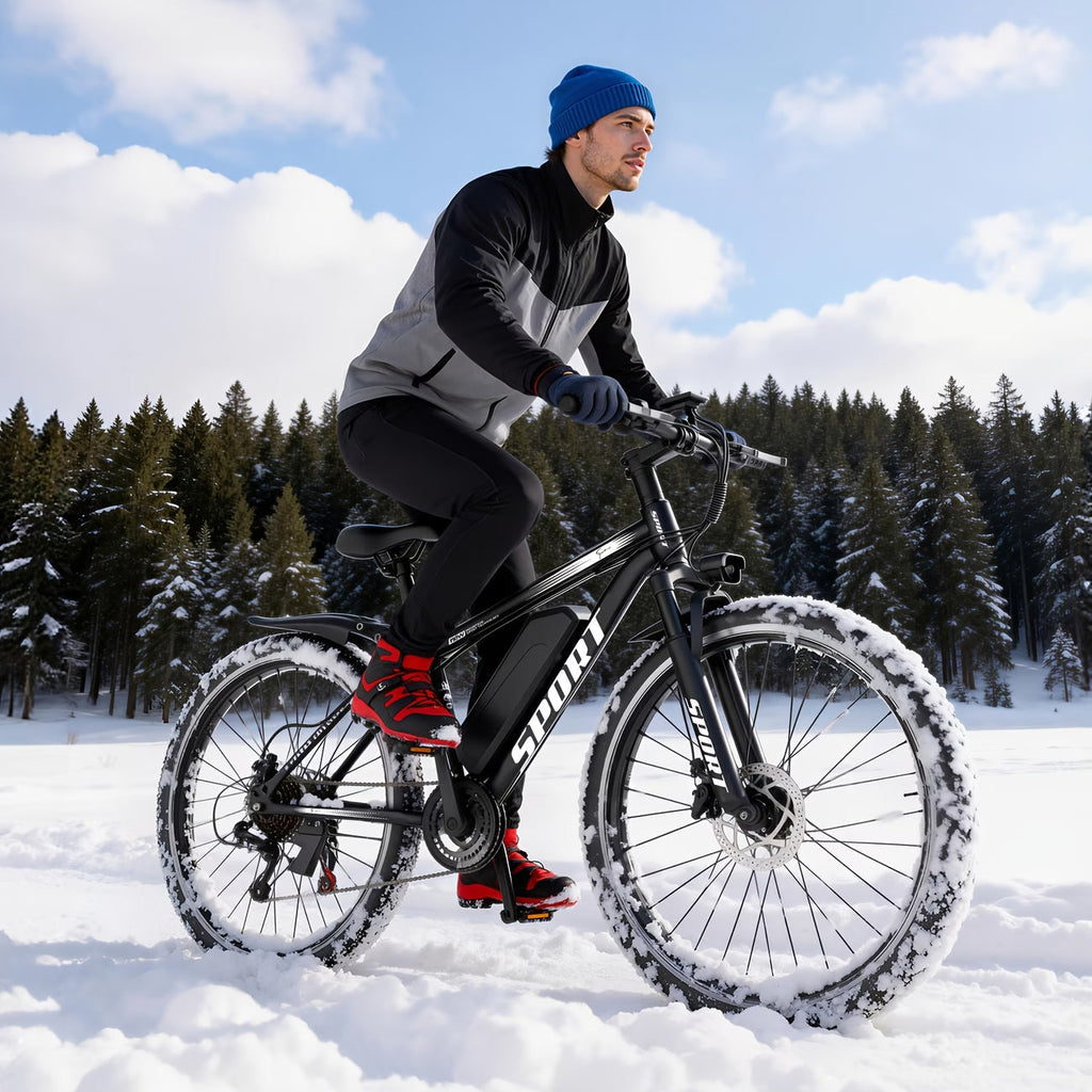 Electric Bike for Adults, 749W Peak Mountain Ebike with 27.9 MPH, 45 Miles Range, 7 Speeds, 48V 10Ah Removable Battery Ebike, 26" Electric Bicycle for Commute